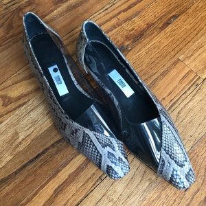 Miista snake kitten heels